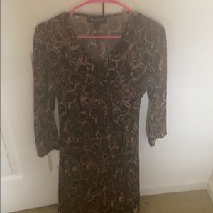Long and gold dress long sleeve